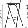 Black Bar Stool Mlonausz Carbon Steel-2