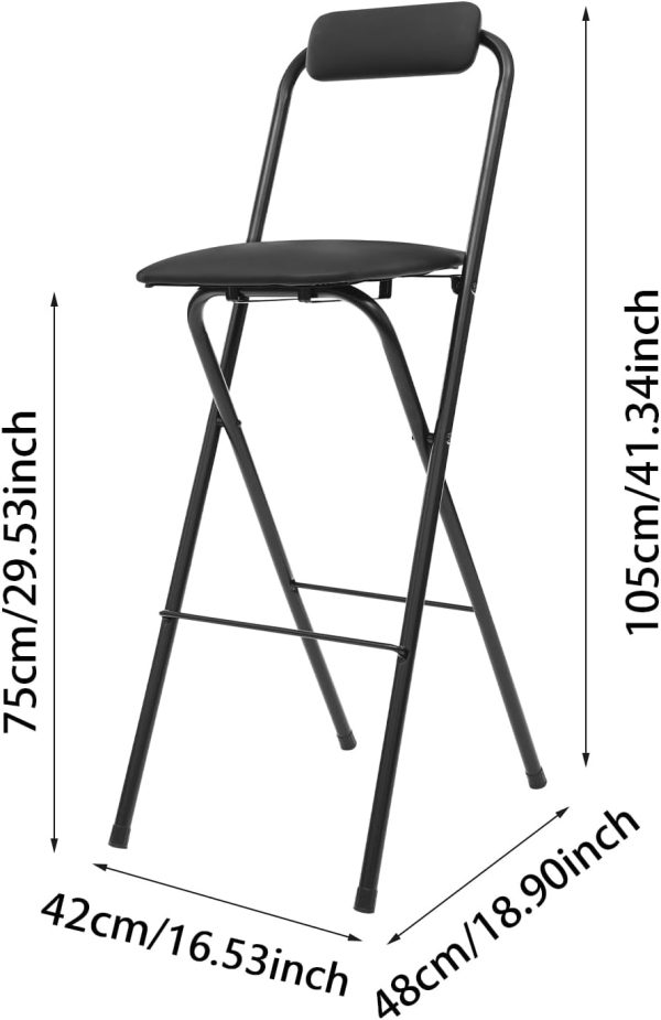 Black Bar Stool Mlonausz Carbon Steel-2