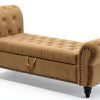 Velvet Storage Bench Karjjini Black Design-6