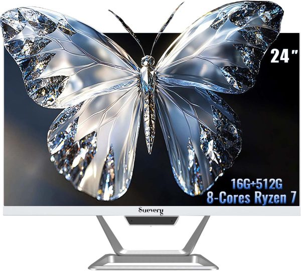suevery All-in-One PC Ryzen7 24Inch-1080P-60Hz-5