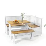 Wooden Food Service Seating Booths Assembly Required-0