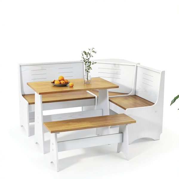 Wooden Food Service Seating Booths Assembly Required-0