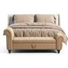 Velvet Storage Bench Karjjini Black Design-0