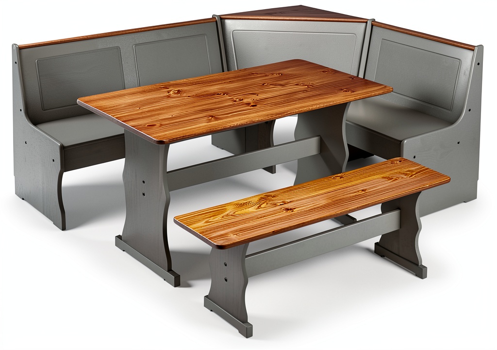 Pemberly Row solid pine bench in a restaurant setting