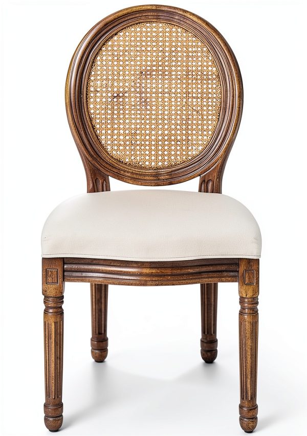 Linen Dining Chair RJPLMFV Cream Solid Design-3