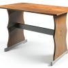 Pemberly Row Solid Pine Bench Wood Seating Food Service-3