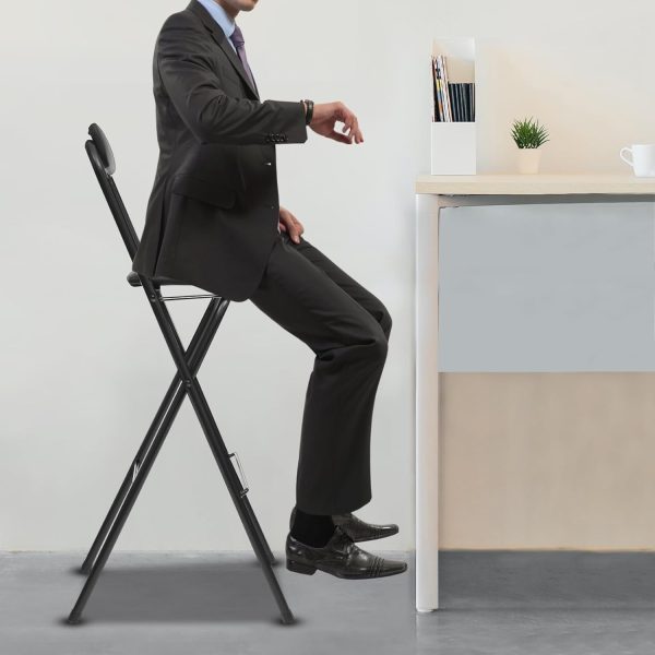 Black Bar Stool Mlonausz Carbon Steel-7
