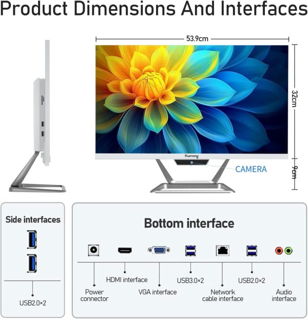 suevery All-in-One PC Ryzen7 24Inch-1080P-60Hz-7