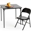 Yilaisen All-Steel Metal Folding Chair Black Durable-1