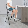 Black Bar Stool Mlonausz Carbon Steel-3