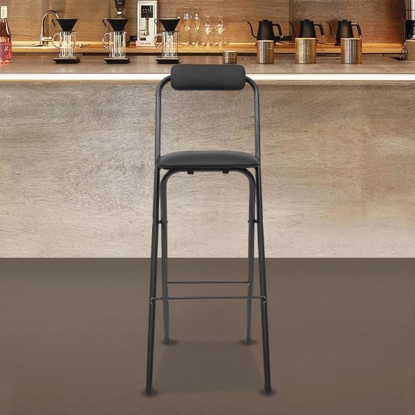 Black Bar Stool Mlonausz Carbon Steel-8
