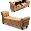 Velvet Storage Bench Karjjini Black Design-1