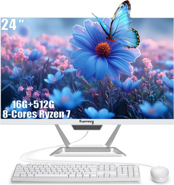 suevery All-in-One PC Ryzen7 24Inch-1080P-60Hz-0