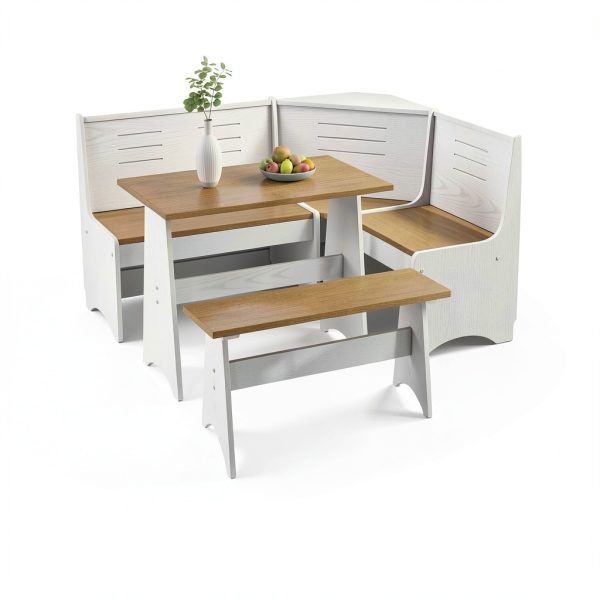 Wooden Food Service Seating Booths Assembly Required-3