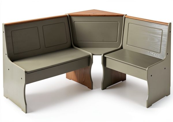 Pemberly Row Solid Pine Bench Wood Seating Food Service-2