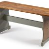 Pemberly Row Solid Pine Bench Wood Seating Food Service-1