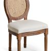 Linen Dining Chair RJPLMFV Cream Solid Design-2