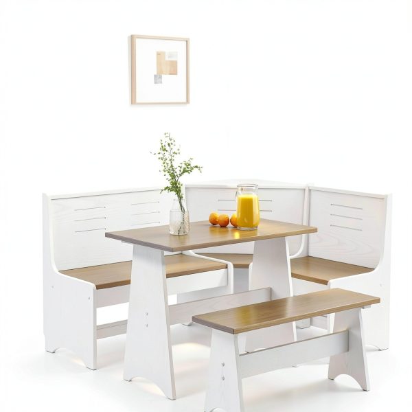 Wooden Food Service Seating Booths Assembly Required-2