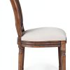 Linen Dining Chair RJPLMFV Cream Solid Design-4