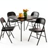 Yilaisen All-Steel Metal Folding Chair Black Durable-4