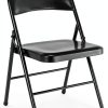 Yilaisen All-Steel Metal Folding Chair Black Durable-0
