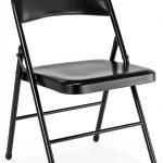 Yilaisen All-Steel Metal Folding Chair Black Durable-0