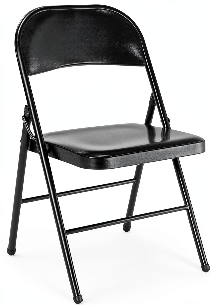 Yilaisen All-Steel Metal Folding Chair in a home setting