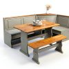 Pemberly Row Solid Pine Bench Wood Seating Food Service-5