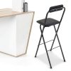 Black Bar Stool Mlonausz Carbon Steel-1