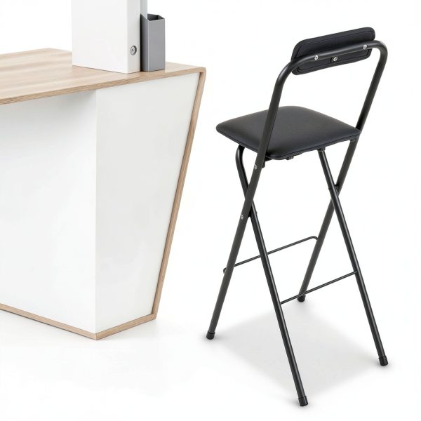 Black Bar Stool Mlonausz Carbon Steel-1