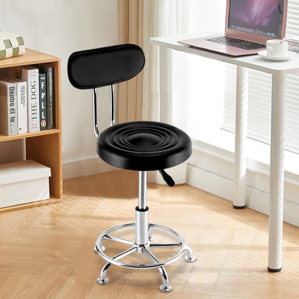Drafting Swivel Chair Ficwzw Modern PU Seat-4