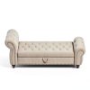 Velvet Storage Bench Karjjini Black Design-5