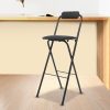 Black Bar Stool Mlonausz Carbon Steel-5