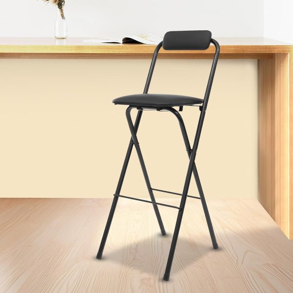 Black Bar Stool Mlonausz Carbon Steel-5