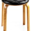 Angoily Round Stool Seat Replacement PU Leather-6