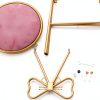 Pyroarle Pink Butterfly Backrest Vanity Chair Iron-8