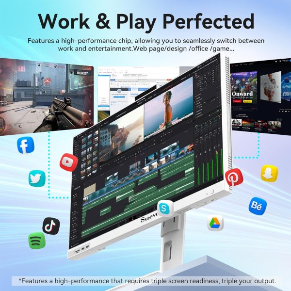 suevery All-in-One Desktop PC Intel Core i5 27Inch 4K-4