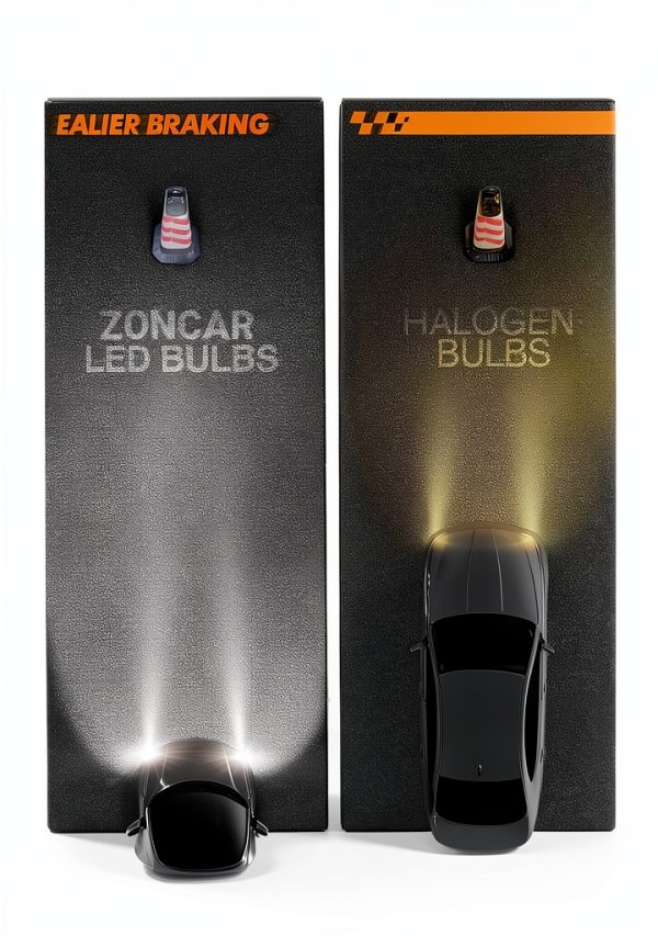 ZonCar 9006 Fog Light 150W Bright White Universal Fit-2