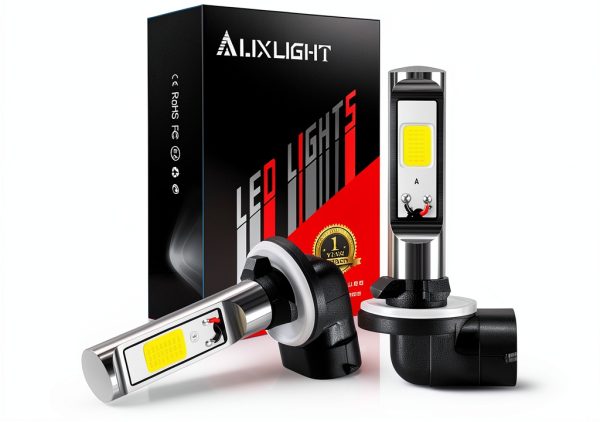 AUXLIGHT Fog Light LED Bulb 2 Pack Clear/White, 1500LM, 50,000h Life-0