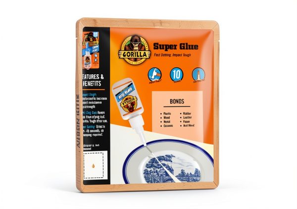 Gorilla Super Glue Clear 20g All Purpose Fast Dry Cyanoacrylate-2