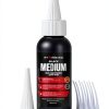 Starbond Black Medium CA Glue, Premium Cyanoacrylate Super Glue, Crack Filler 150 CPS Viscosity, for Woodworking, Woodturning, Carpentry, Guitar, RC, Hobby, 2oz-0