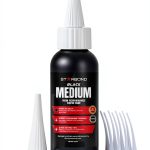 Starbond Black Medium CA Glue, Premium Cyanoacrylate Super Glue, Crack Filler 150 CPS Viscosity, for Woodworking, Woodturning, Carpentry, Guitar, RC, Hobby, 2oz-0