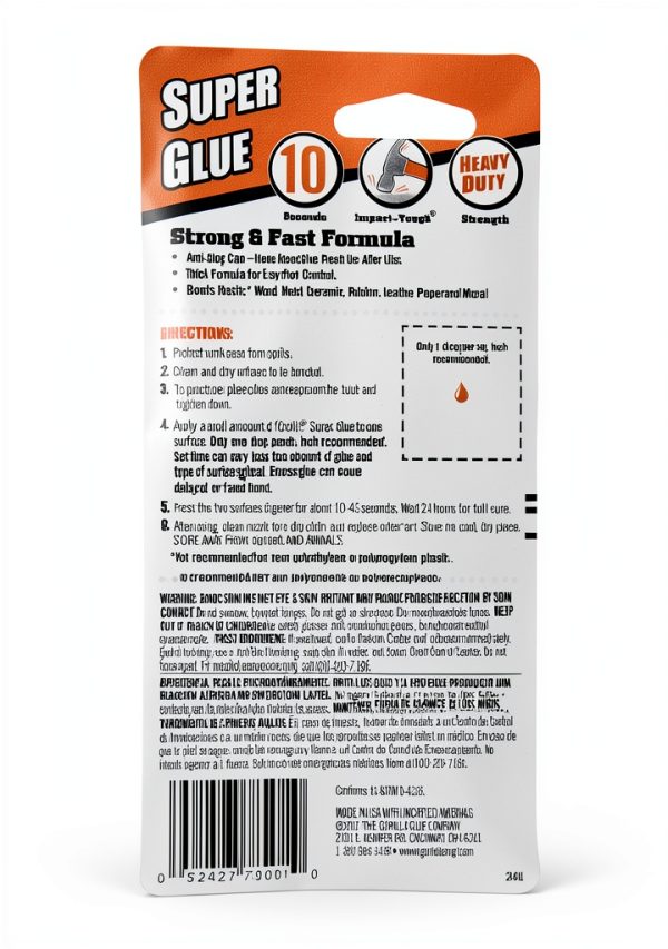 Gorilla Super Glue Clear 20g All Purpose Fast Dry Cyanoacrylate-1