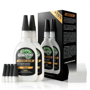 Thick Super CA Glue 4.6 oz CAMALEAO Cyanoacrylate Wood Metal-0