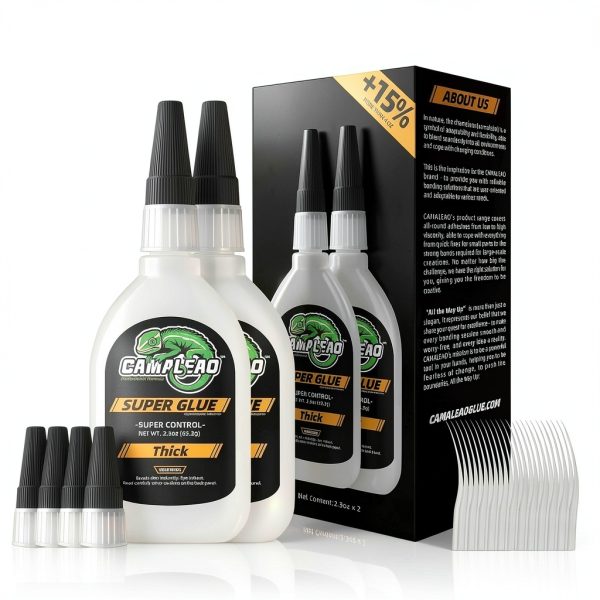 Thick Super CA Glue 4.6 oz CAMALEAO Cyanoacrylate Wood Metal-0
