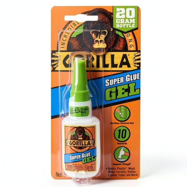 Gorilla Super Glue Gel Clear 20g Pack of 1 All Purpose Adhesive-0